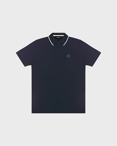 Men's Circle Patch Polo Shirt - Dress Blue S14