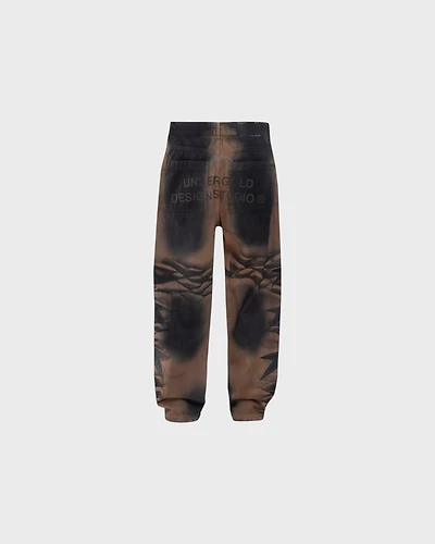 Stardust Stars Wide Jeans - Vintage Brown