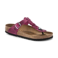 Women's Gizeh Braid Festival Fuchsia Oiled Leather