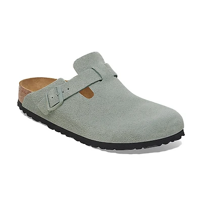 Women's Boston Soft Footbed Narrow Pure Sage Suede