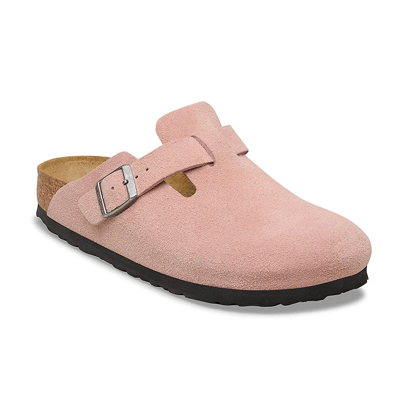 Women's Boston Narrow Pink Clay Suede