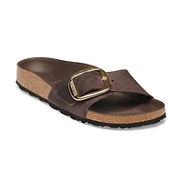 Women's Madrid Big Buckle Narrow Habana Oiled Leather