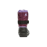 Kid's Preschool Youth Flurry Purple Dahlia/Paisley
