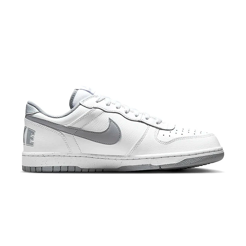 Men's Big Nike Low White/Wolf Grey