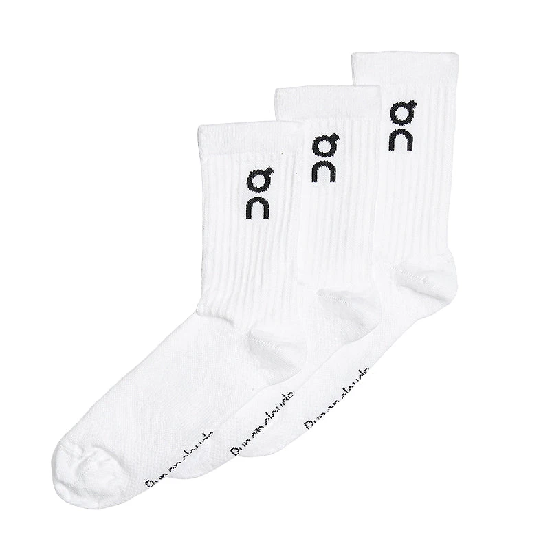 Logo Sock High 3 Pack White