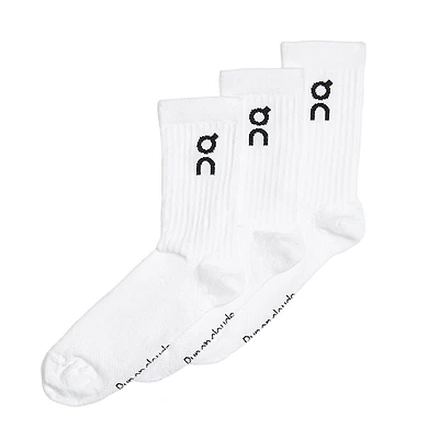 Logo Sock High 3 Pack White