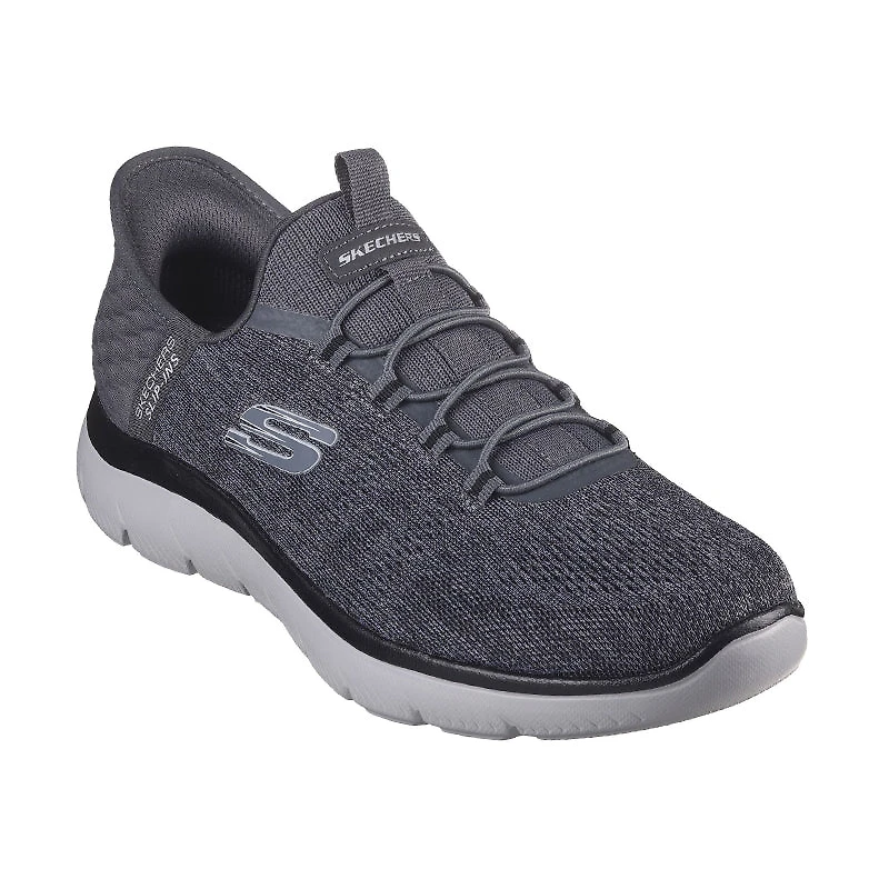 Men's Slip-ins Summits Key Pace Charcoal Mesh/Black Trim