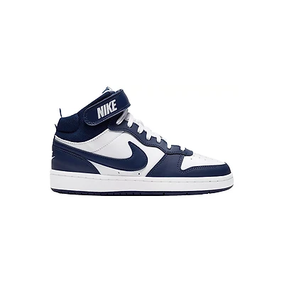 Kid's Grade School Court Borough Mid 2 White/Blue/Signal Blue