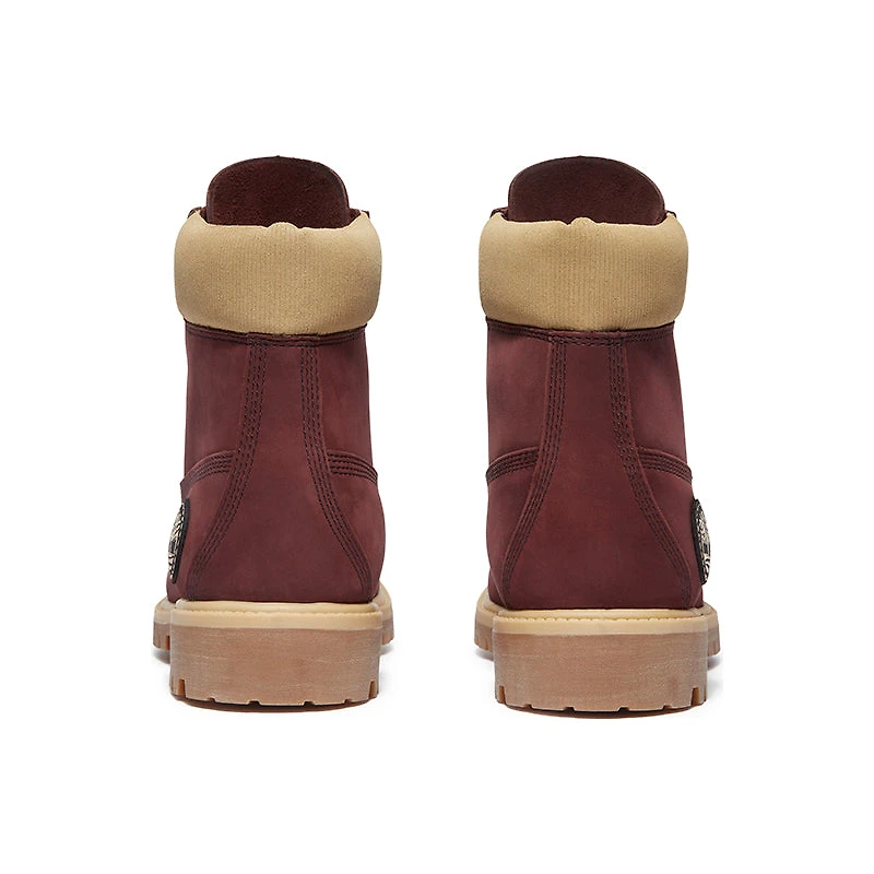 Men's 6" Premium Waterproof Burgundy Nubuck