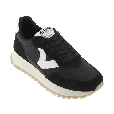 Women's Viento Nylon & Serraje Negro