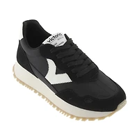 Women's Viento Nylon & Serraje Negro
