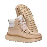 Women's Wendy Peak Apres Suede Cozy Stitch Tan