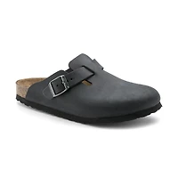 Men's Boston Black Oiled Leather
