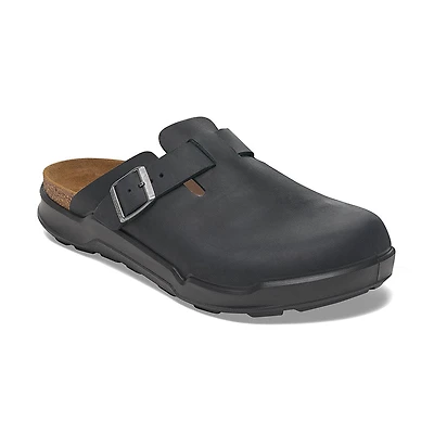 Men's Boston Rugged Black Oiled Leather