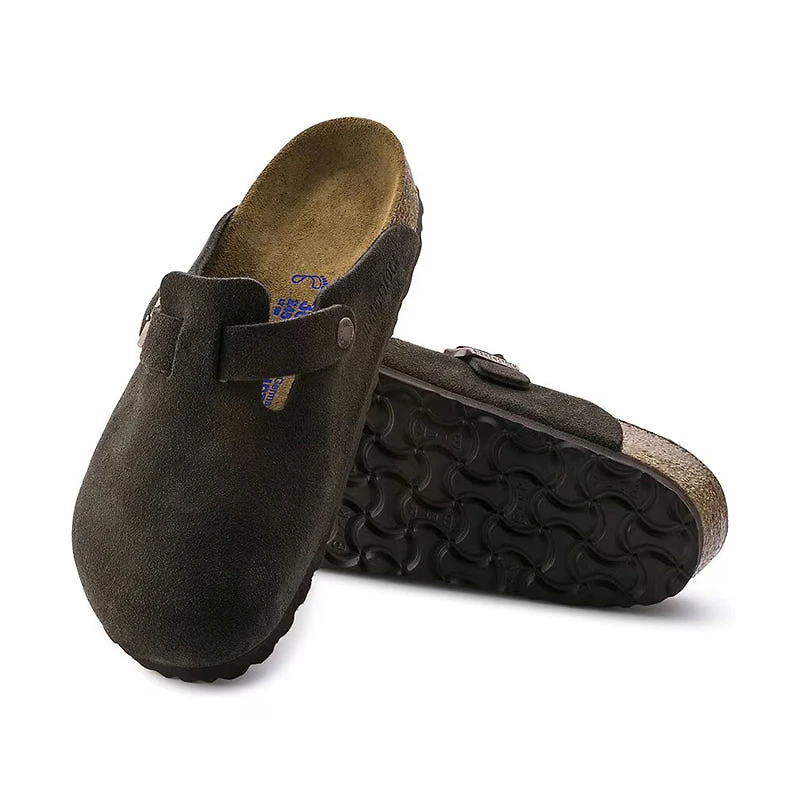 Men's Boston Soft Footbed Mocha Suede