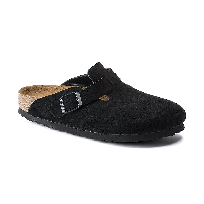 Women's Boston Soft Footbed Black Suede