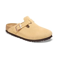 Women's Boston Narrow Latte Cream Suede