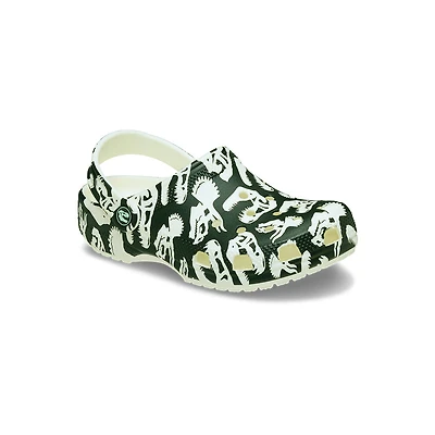 Kid's Preschool Classic Print Clog Glow Dino