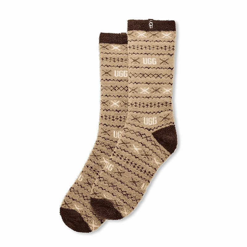 Women's Leslie Graphic Crew Sock Cola Multi Uggisle
