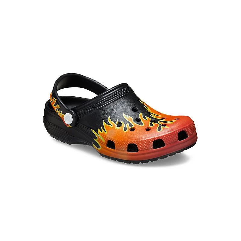 Kid's Toddler Classic Print Clog Flames
