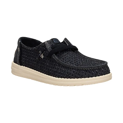 Women's Wendy Frayed Canvas Black