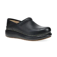 Women's Platform Pro Clog Black Burnished Nubuck