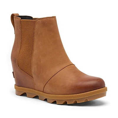Women's Joan Rhapsody Chelsea Wedge Velvet Tan/Gum