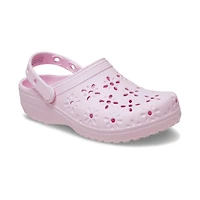 Women's Classic Floral Cut Out Clog Pink Milk