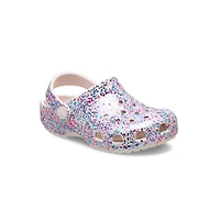 Kid's Toddler Classic Dazzle Glitter Clog Cocoa Creme