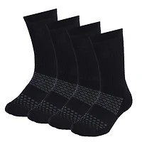 Junior's Small Crew 4 Pack Black