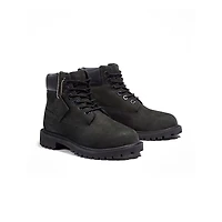 Kid's Preschool 6" Premium Waterproof Black Nubuck