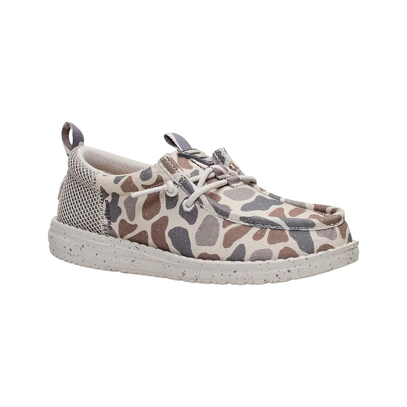 Kid's Grade School Wally Funk Burlebo Taupe/Camo