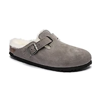 Women's Boston Shearling (NARROW) Stone Coin Suede