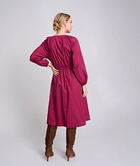Stretch Cotton Midi Farrah Dress