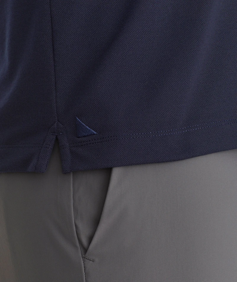 Tipped Long-Sleeve No Sweat Polo - FINAL SALE