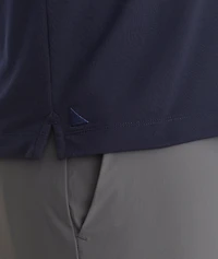 Tipped Long-Sleeve No Sweat Polo - FINAL SALE