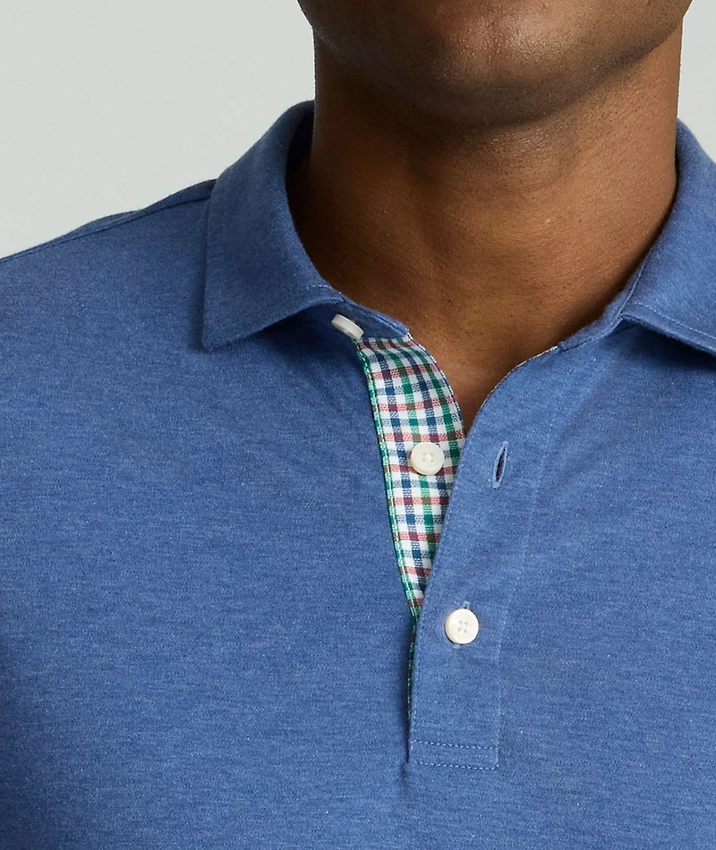Wrinkle-Free Long-Sleeve Polo