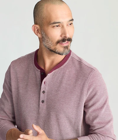 Cotton Pique Henley