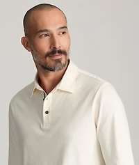 Wrinkle-Free Damaschino Long-Sleeve Polo - FINAL SALE