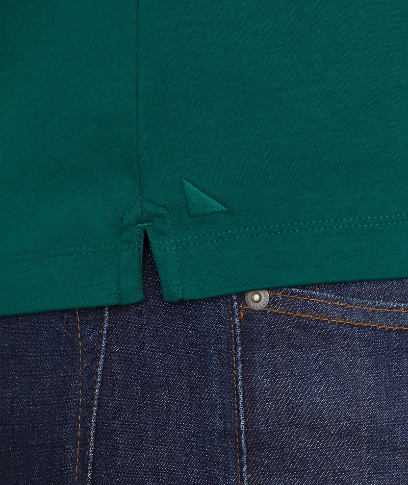 Wrinkle-Free Long-Sleeve Damaschino Polo - FINAL SALE