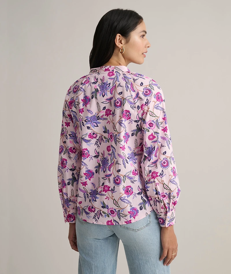 Stretch Cotton Paisley Elaine Shirt