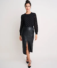 Polka Dot Textured Eva Shirt