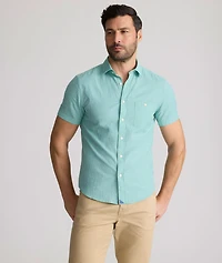 Performance Short-Sleeve Seersucker Shirt