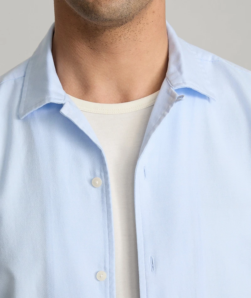Cotton-Blend Short-Sleeve Hughes Shirt