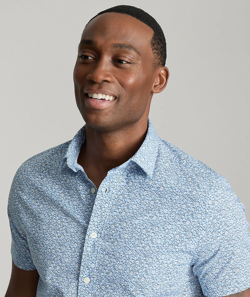 Stretch Cotton Short-Sleeve Hunter Shirt - FINAL SALE