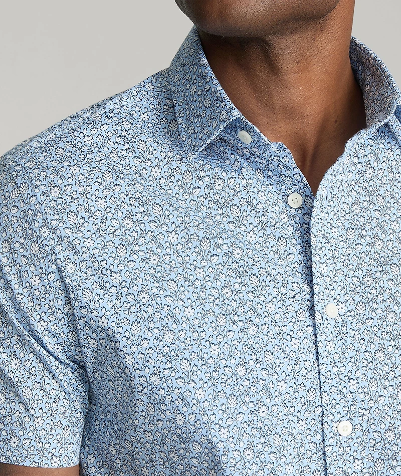 Stretch Cotton Short-Sleeve Hunter Shirt - FINAL SALE