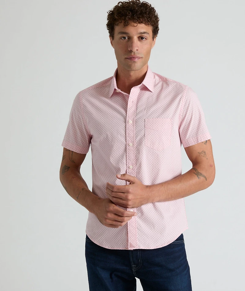 Stretch Cotton Short-Sleeve Ingram Shirt - FINAL SALE