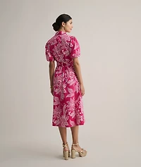 Stretch Cotton Jackie Midi Shirt Dress