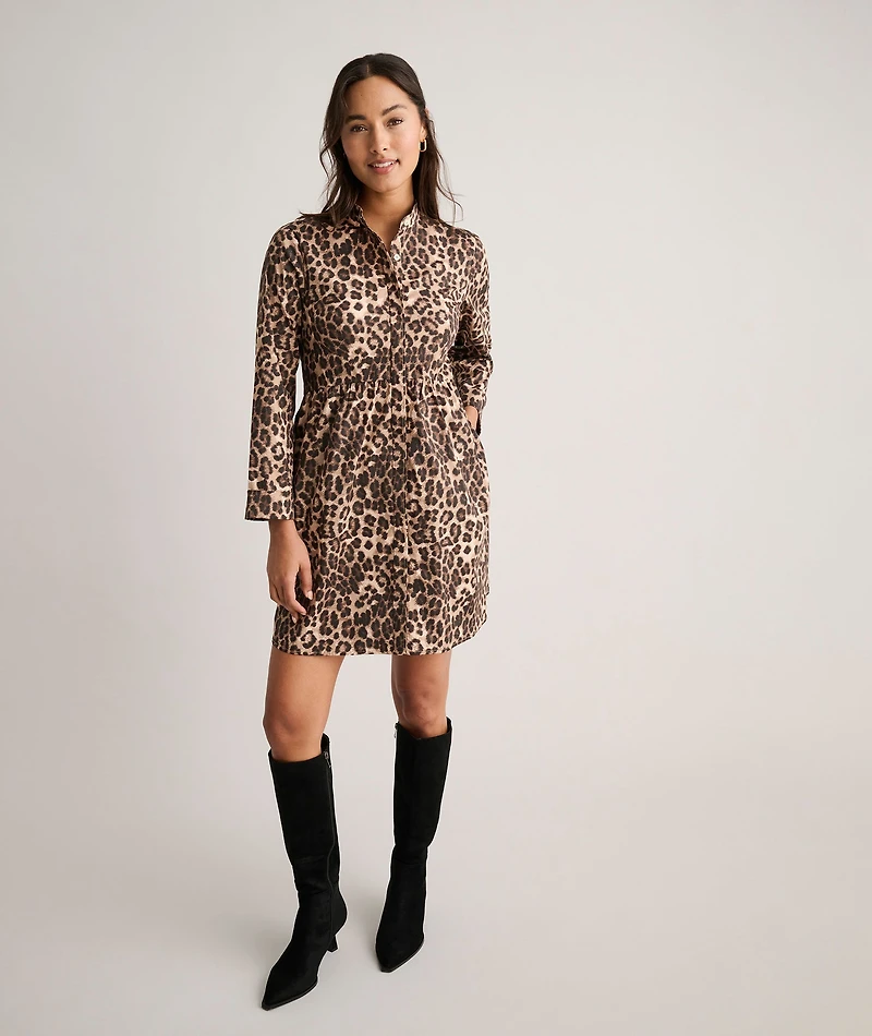 Stretch Cotton Lauren Shirt Dress