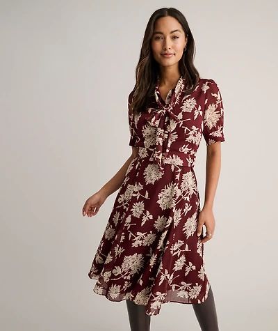 Floral Necktie Nadine Dress